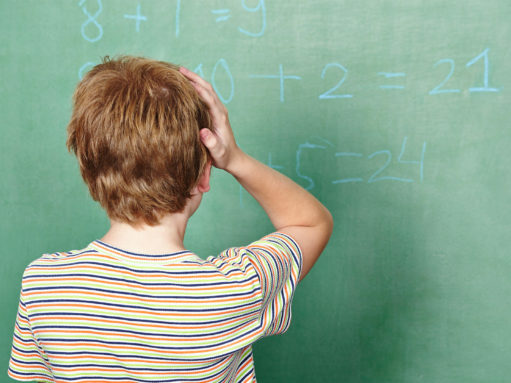 What is developmental dyscalculia and what does it look like in the brain?